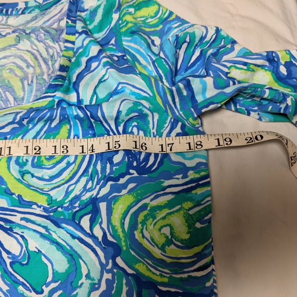Lilly Pulitzer Blue Sorella Fitted Buttoned Blouse Size S - Picture 6 of 7